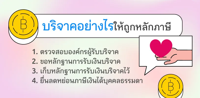  บริจาคอย่างไรให้ถูกหลักภาษี
